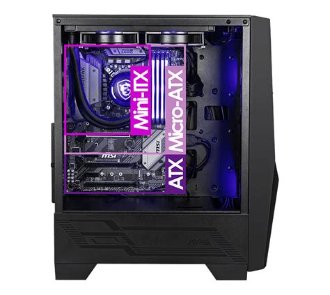 Msi Mag Forge 100m Mid Tower Gaming Case Mag Forge 100m Ccl