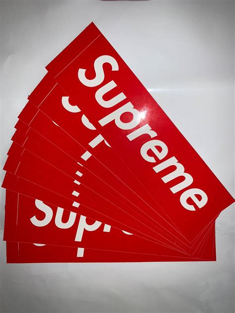 Supreme Supreme Box Logo Stickers 10 Pack Grailed