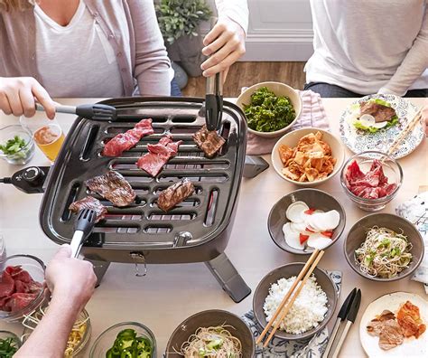 The angara korean bbq grill table takes outdoor grilling and dining to a new level. What is Korean BBQ? - Pampered Chef