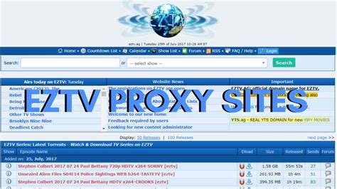 EZTV Proxy Unblocked Mirrors Proxy Sites 2021 CSHAWK