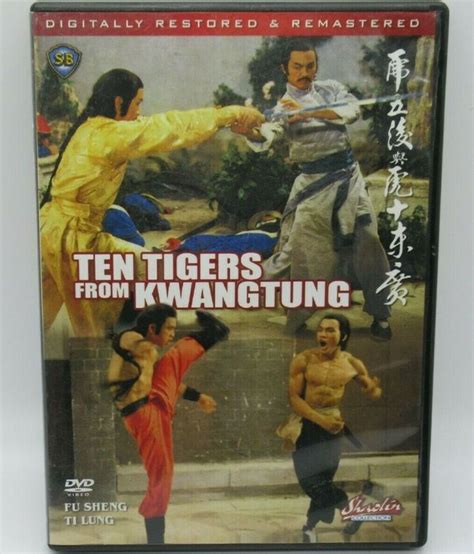 Ten Tigers From Kwangtung Shaolin Collection Dvd Movie Fu Sheng Ti Lung In 2021 Dvd Movies