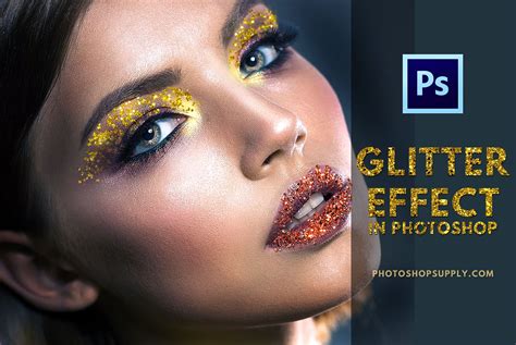 Learn How To Create Digital Makeup Glitter Effect In Photoshop Using