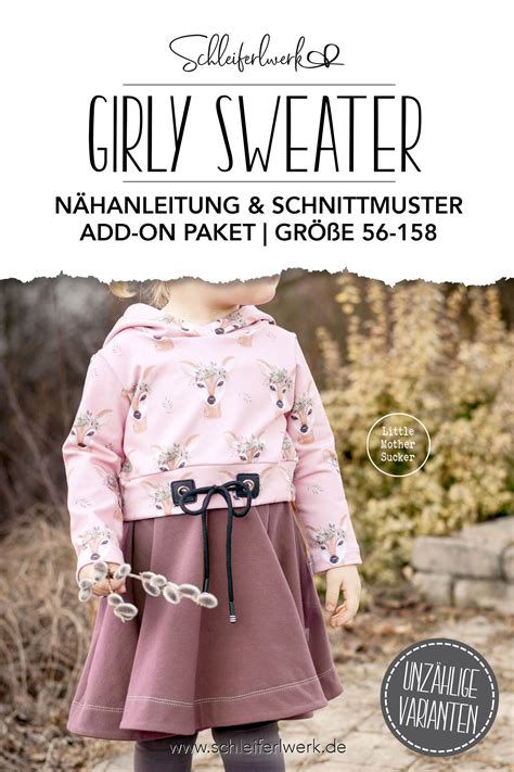 Durch Das Girly Sweater Add On Hat Das Schnittmuster Unzählige