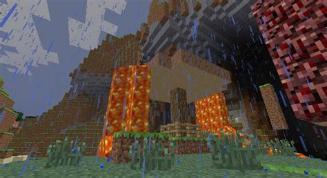 Giant Nether Mushroom And Lava Tree Minecraft Project