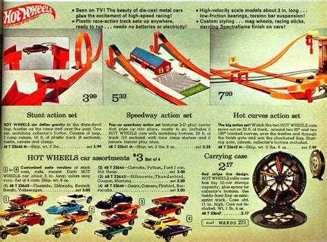 Mattels Hot Wheels Debut In 1968 The Montgomery Ward Christmas
