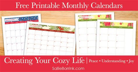 Create A Free Calendar Printable