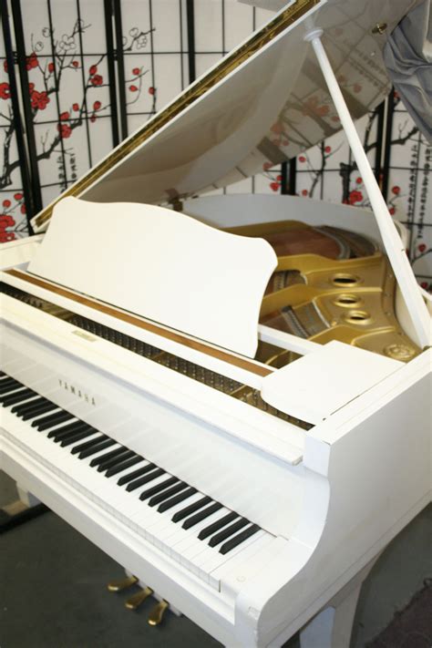 White Baby Grand Piano Digital Try Your Best Day By Day Account Image