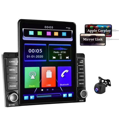 Buy Camecho Carplay Double Din Car Stereo 95 Inch Vertical Touch