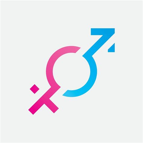 Logo De Symbole De Genre Du Sexe Et De Légalité Des Hommes Et Des Femmes Illustration