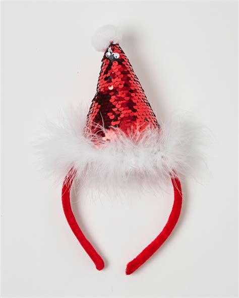 dunnes stores red santa hat headband