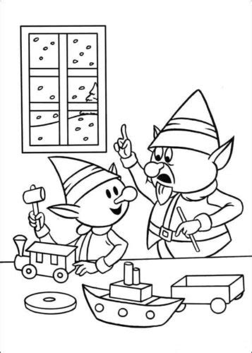 What would christmas be without santa's little helpers. 25 Free Rudolph The Red Nosed Reindeer Coloring Pages ...