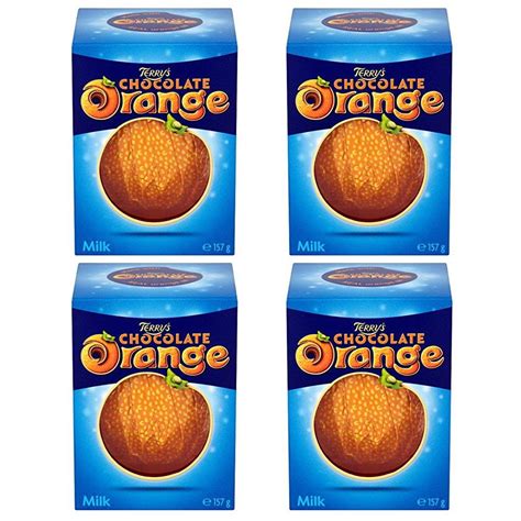 4 Pack Original Terrys Chocolate Orange Milk Chocolate Box Imported