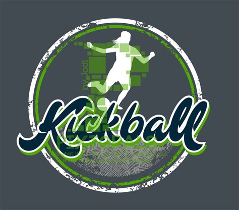 Kickball Retro Text Design Logo  Png Pdf And Eps Etsy
