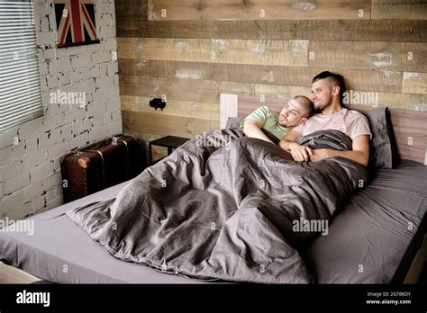 Male Gay Couple Sleeping In Bed Hi Res Stock Photography And Images Alamy