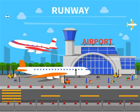 Airport Runway Cartoon