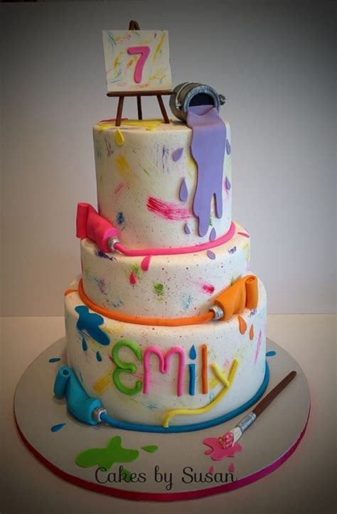 Art Themed Cake Art Party Cakes Cake Art Art Birthday Cake Artist