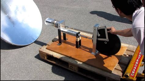 Stirling Engine Dtu Solar Powered Youtube
