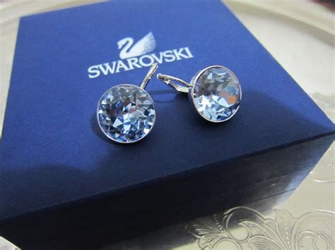 Swarovski Bella Light Sapphire Pierced Earrings