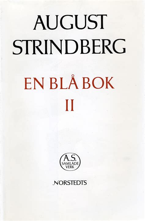 En Ny Blå Bok En Blå Bok Ii August Strindberg Inbunden