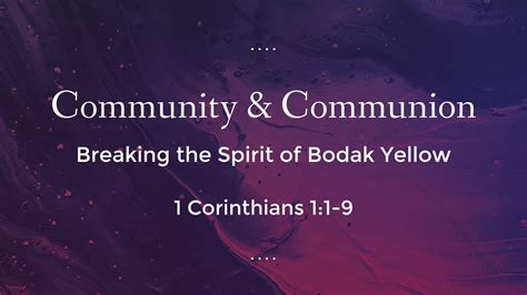 Community And Communion Faithlife Sermons