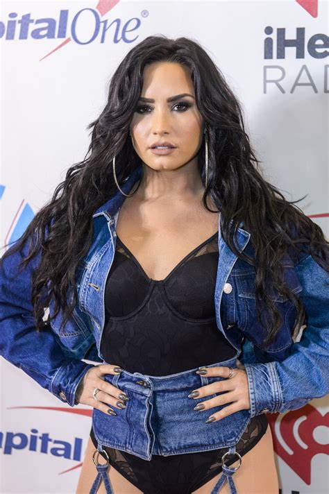 · lovato earned her first career grammy nomination for . Demi Lovato Goes All In On Sexy Denim At Y100 Jingle Ball 2017