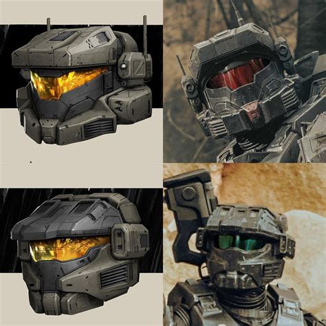 Concept Art Of Silver Team Helmets For Infinite Rhalo