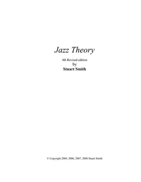 Jazz Theory 4threvisededition Pdf