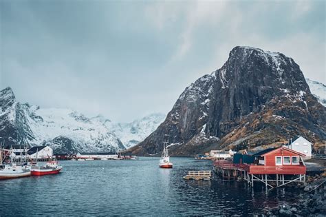 Premium Photo Hamnoy Fishing Village On Lofoten Islands Norway