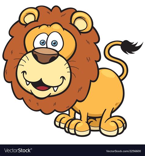 Lion Royalty Free Vector Image Vectorstock Lion Cartoon Lion
