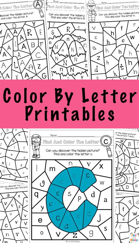 Color By Letter Fun With Mama Coloring Library