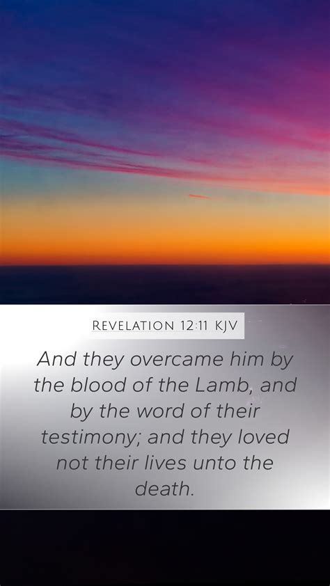 Revelation 1211 Kjv Mobile Phone Wallpaper And They Overcame Him By