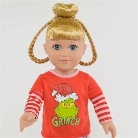 My Life As Poseable Grinch Sleepover 18 Inch Doll Blonde Hair Blue Eyes