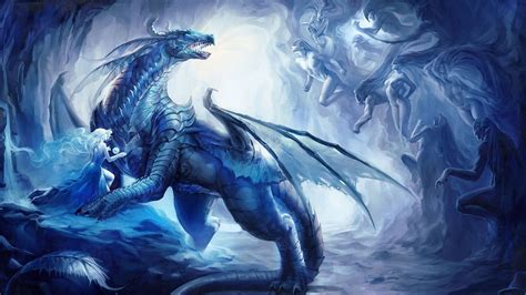 Blue Dragon Wallpaper Hd Wallpapersafari Riset