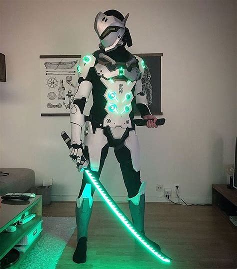 Glowing Overwatch Genji Cosplay Overwatch Genji Cosplay Genji