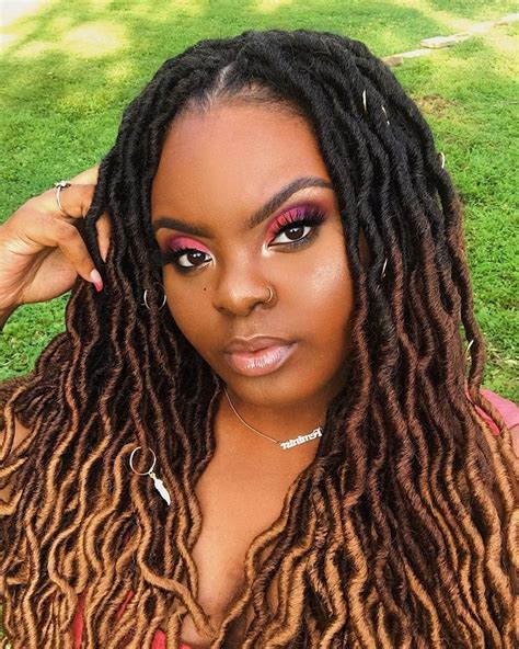 Dreadlocks Hairstyles For Black Women In 2020 Hair Styles Curly Faux