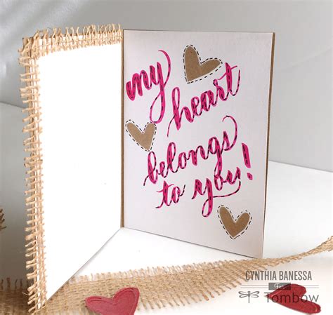 Shutterfly.com has been visited by 100k+ users in the past month DIY Valentine Card For Him - Tombow USA Blog