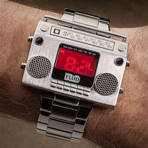 Boombox Metal Wristwatch Fancy Watches Gadget Watches Boombox