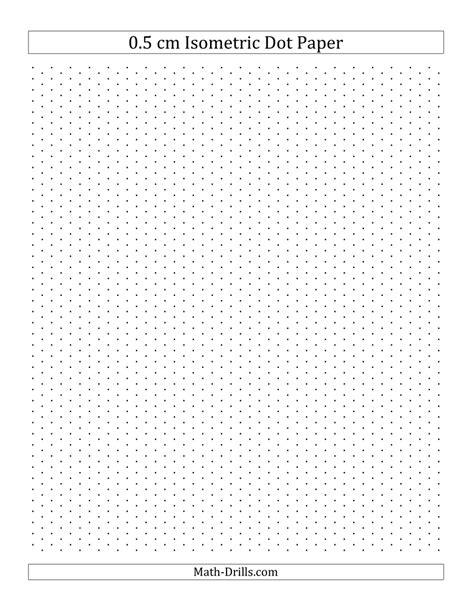05 Cm Isometric Dot Paper Portrait Orientation Download Printable