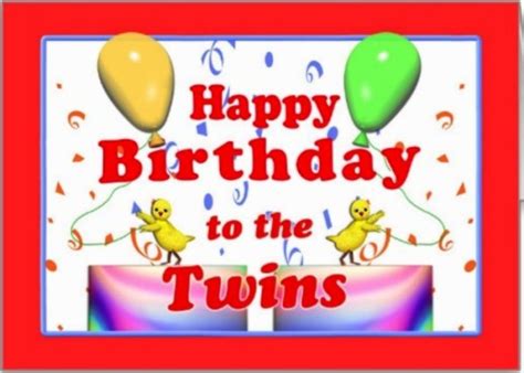 Happy Birthday To My Sweet Twin