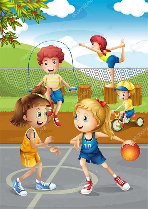Imágenes Niños Practicando Deporte Niños Practicando Deporte En La