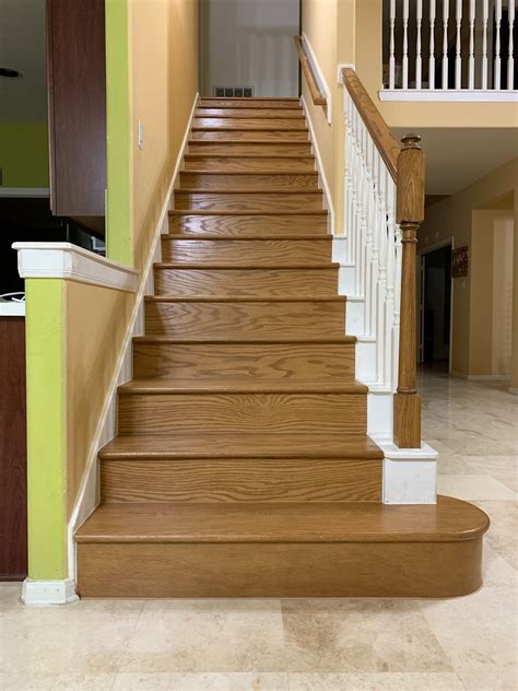 Cork Flooring And New Hardwood On Stairs Floor Coverings