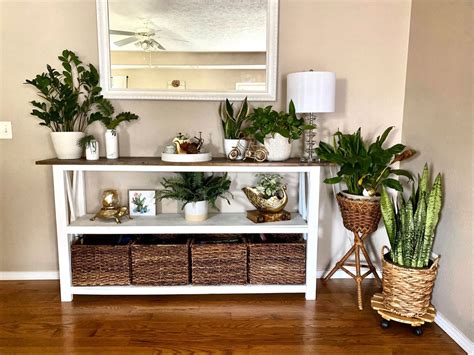 Entryway Plant Stand Entryway Tables Farmhouse Entryway Table