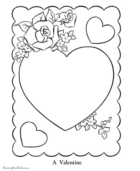 Free Printable Valentine Hearts Coloring Page 010