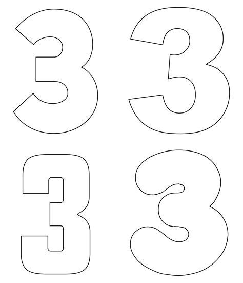 Number 3 Large Printable Numbers Printable Numbers Free Printable Images