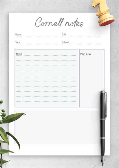 Note taking template for journal articles learning center. Download Printable Cornell Method Note-Taking Template PDF