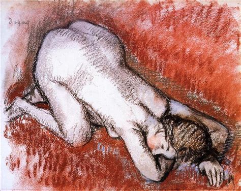 Kneeling Nude C Edgar Degas Wikiart Org My Xxx Hot Girl