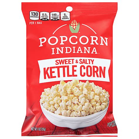 Popcorn Indiana Sweet And Salty Kettle Corn Popcorn 1 Oz Snacks Chips