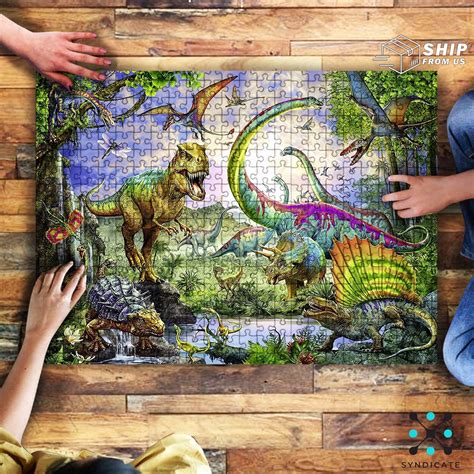 Jurassic Park Dinosaurs Jigsaw Puzzle 500 Piece 1000 Piece Etsy