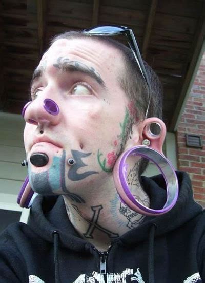 One Mans Extreme Face Modifications Gallery Ebaums World