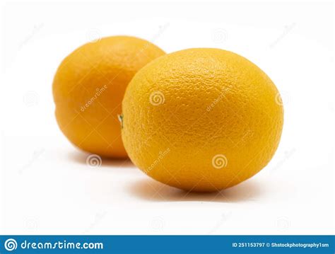 Whole Orange Fruit Isolated On White Background Stock Image Image Of